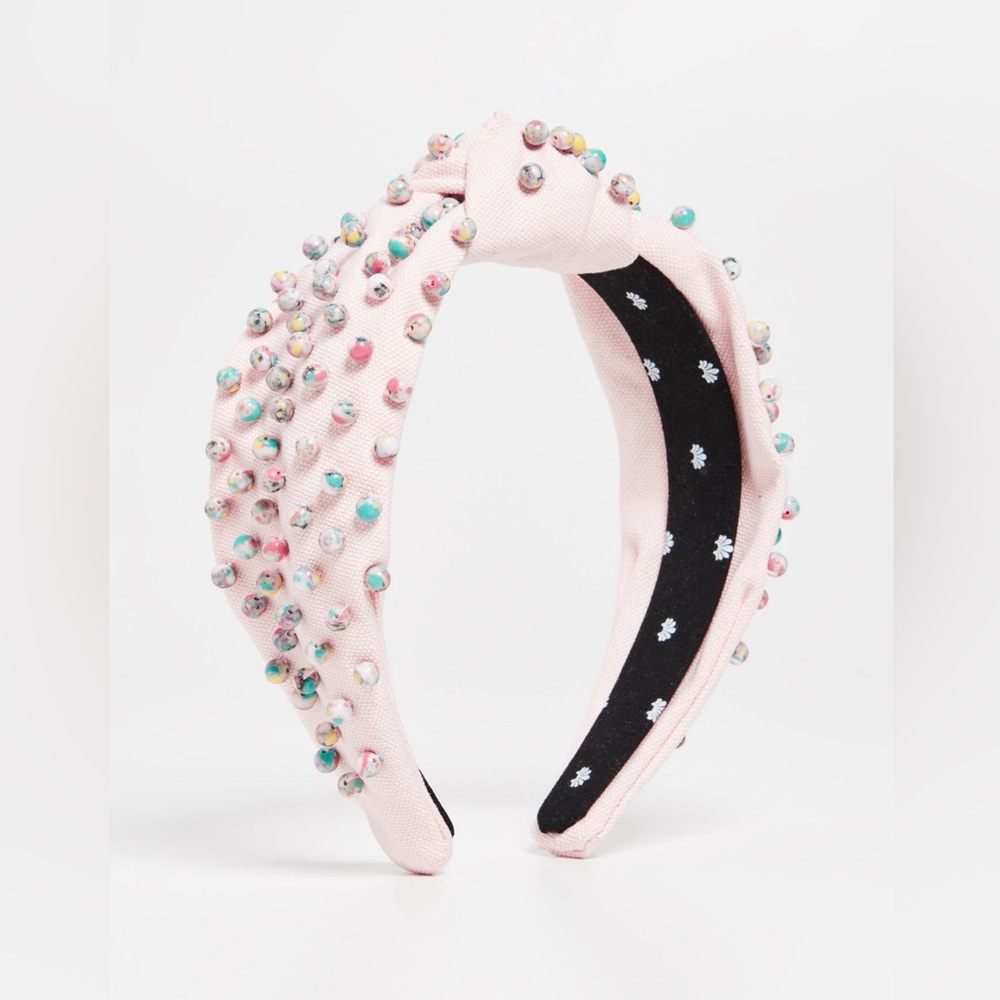 Lele Sadoughi Pastel Pink Confetti Bead Headband